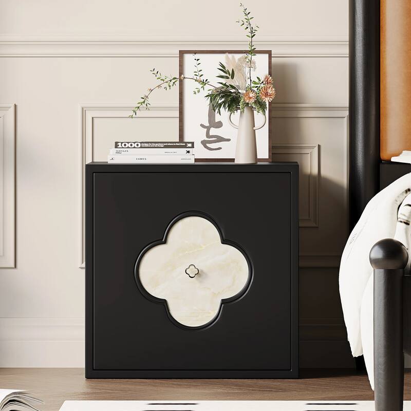 19.6'' W Nightstand With Storage, Bedside Table, Accent Cabinet With Door