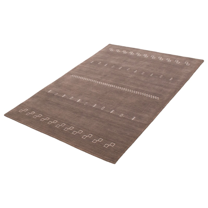 Kashkuli Gabbeh Grey Rug 5'8" x 8'0" - 5'8 x 8'0