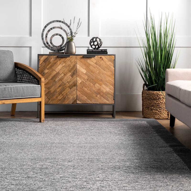 Nuloom Marianne Handmade Wool Border Area Rug