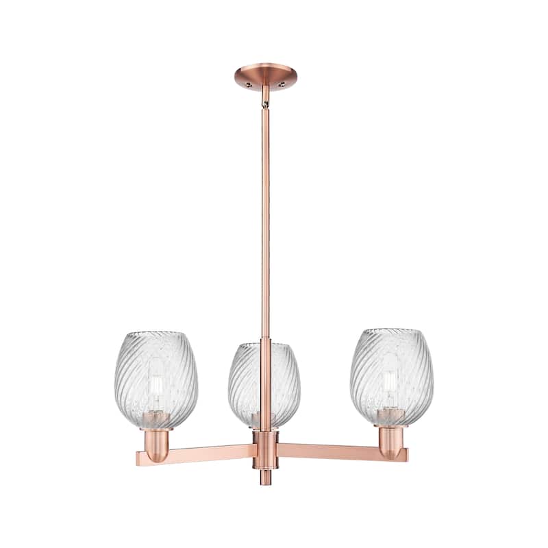 Innovations Lighting Endless Possibilities Arcadia - Salina - 3 Light 28" Stem Hung Chandelier - Antique Copper