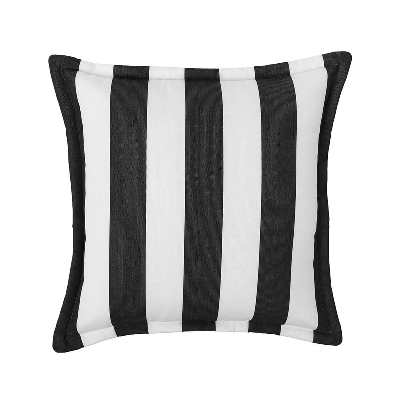 Sherry Kline Indoor/Outdoor Cabana Stripe 20" Flanged Filled Pillow Set of 2