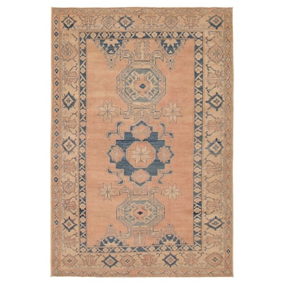 ECARPETGALLERY Hand-knotted Finest Ghazni Copper Wool Rug - 6'2 x 9'3