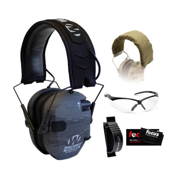 Walker's Razor Digital Ear Protectors (Ghost Camo) Range Bundle - Bed ...