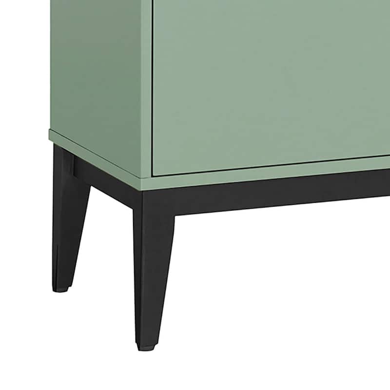 Classic Wooden Sideboard with Solid Rubberwood Legs