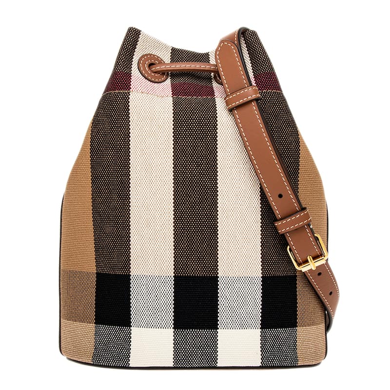 Burberry Small Canvas Bucket Bag