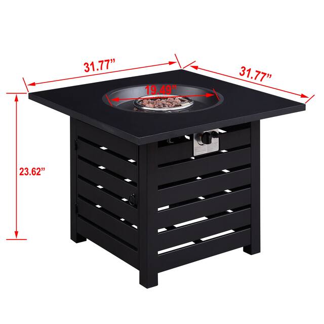 31" Outdoor Fire Pit , 40000 BTU