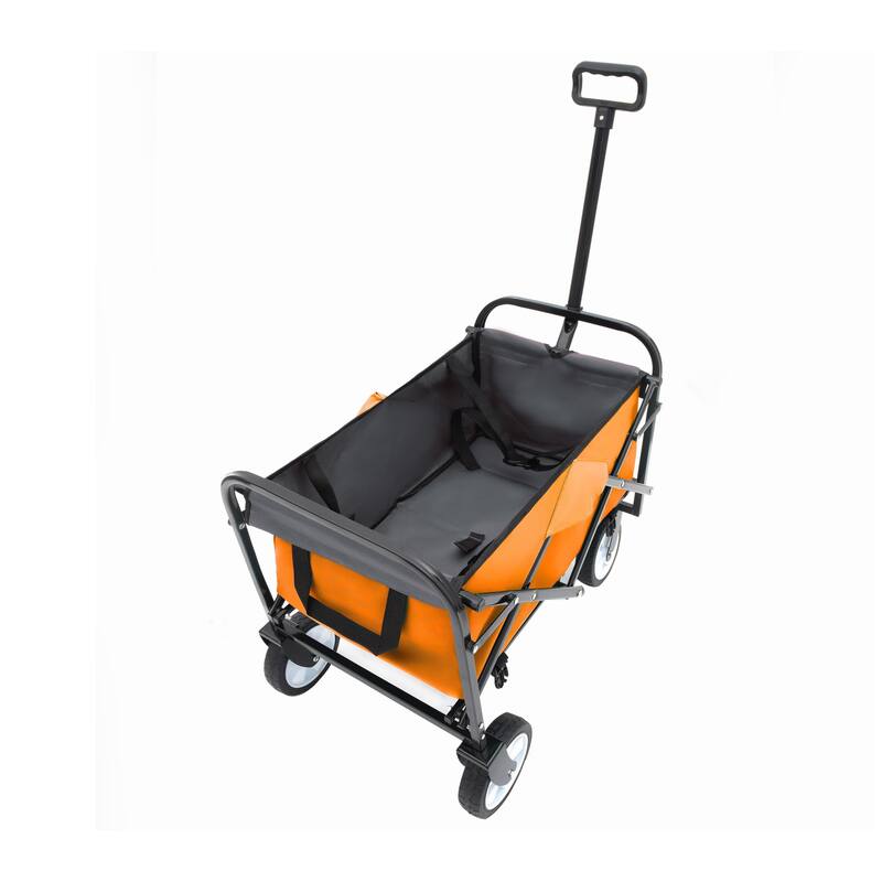 Foldable Wagon with Straps, Beach & Utility Cart, 225lb Capacity