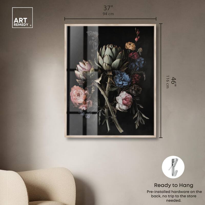 Moody Artichoke III Shadowbox by Art Remedy