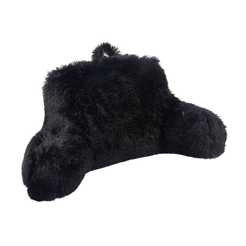 Klear Vu Shaggy Bed Rest Back Support Pillow, One Size