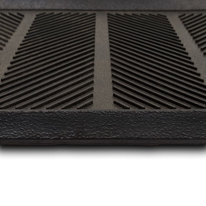Mohawk Home Rubber Boot Tray Black 1' 4" X 2' 8" Door Mat - 16" x 32"