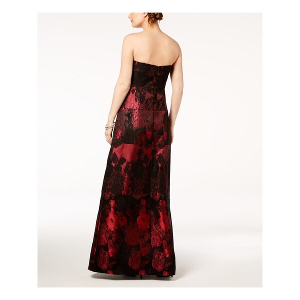 adrianna papell red gown