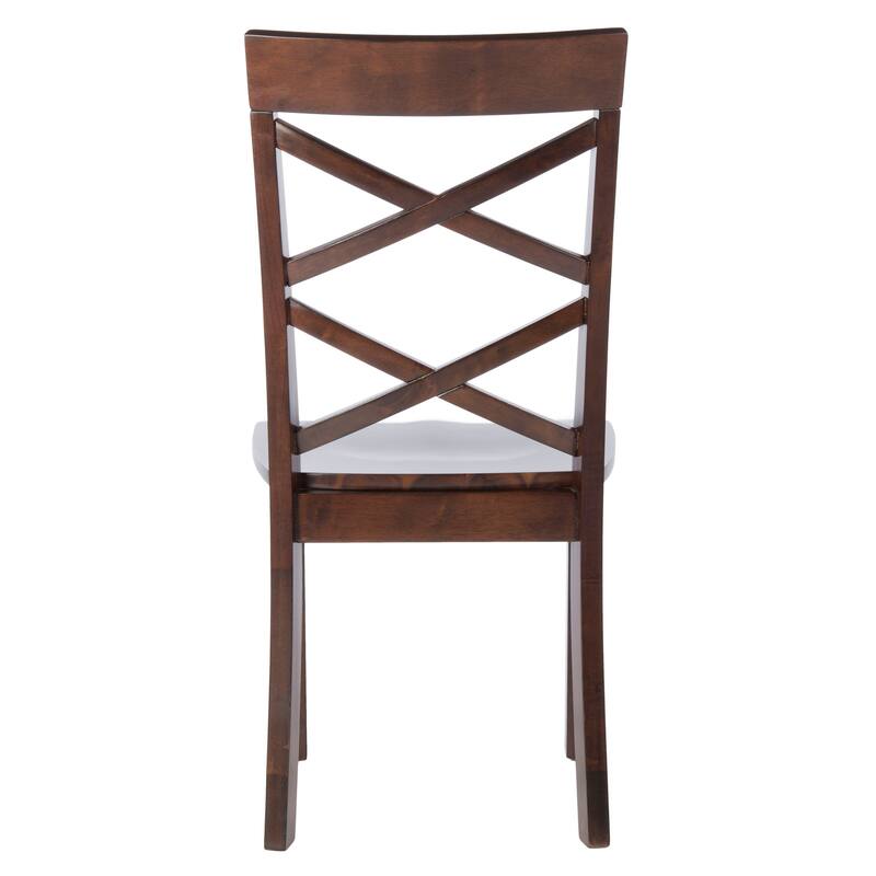 SAFAVIEH Nila Brown Dining Chair - 18.5" W x 21.3" L x 38" H - 19Wx21Dx38H
