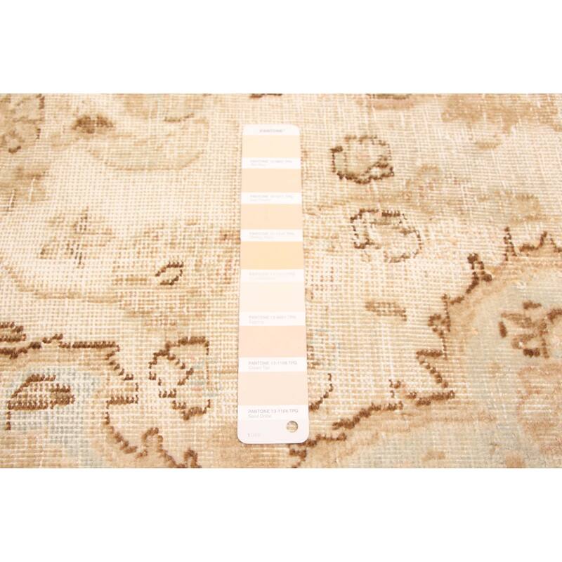 ECARPETGALLERY Hand-knotted Antalya Vintage Cream Wool Rug - 8'0 x 10'11