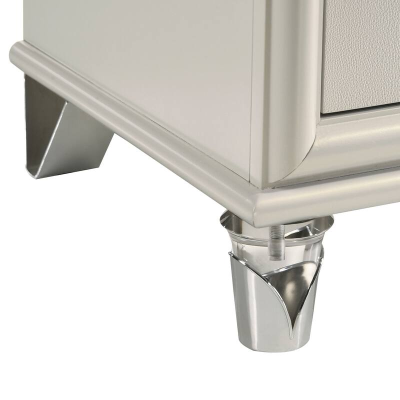 Gwendolyn Pearl White 6-drawer Dresser Cabinet