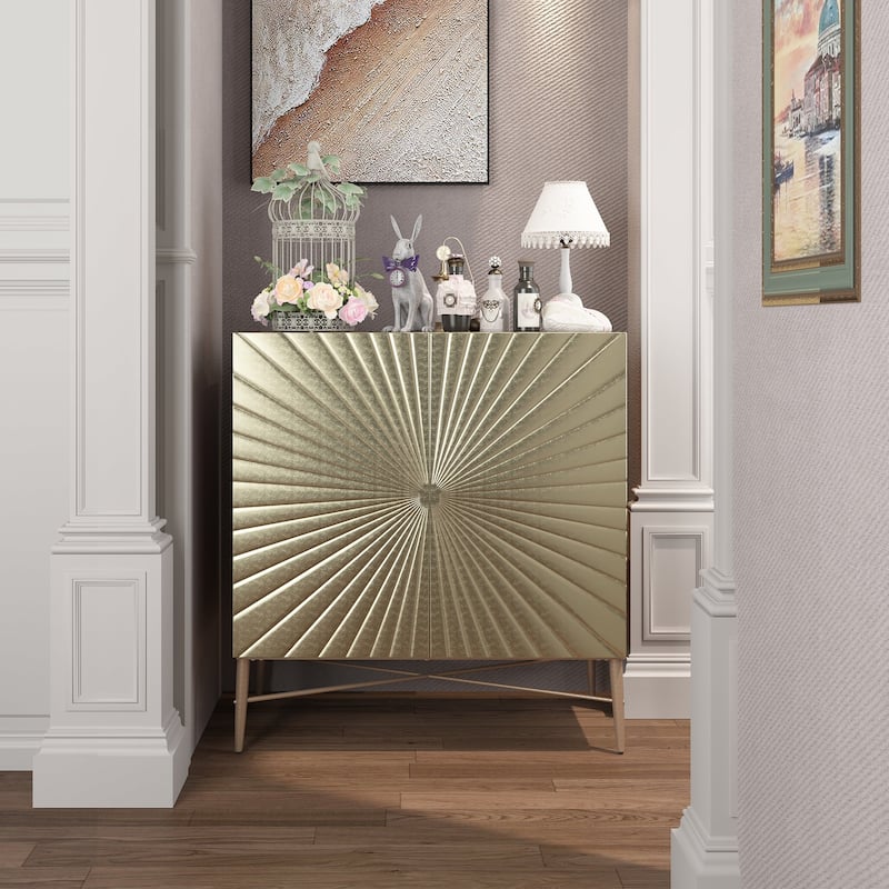 2 Door Vintage Accent Cabinet