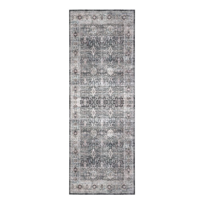 Delara Machine Washable Area Rug, Soft & Durable, Non-Slip Backing, Eco- Friendly GRS certified.