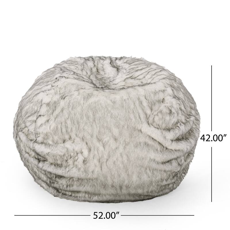 Comfortable Faux Fur Bean Bag with Versatile Design for Relaxation