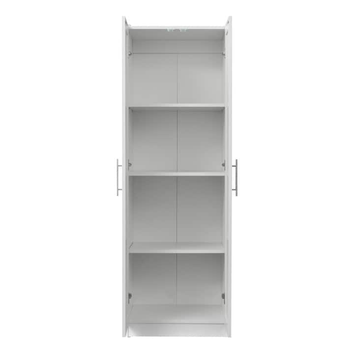High wardrobe and kitchen cabinet with 2 doors and 3 partitions