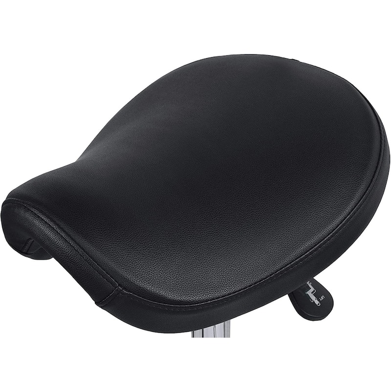 Adjustable Black Firm Saddle Stool Tilt Chair With Wheels Salon Dental Hygienist Rolling Dentist Clinical Hospital Lab