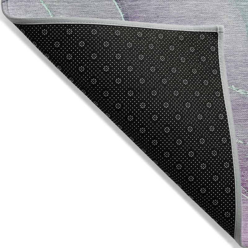 Allus Contemporary Abstract Weather Resistant Blended Style Outdoor Rug