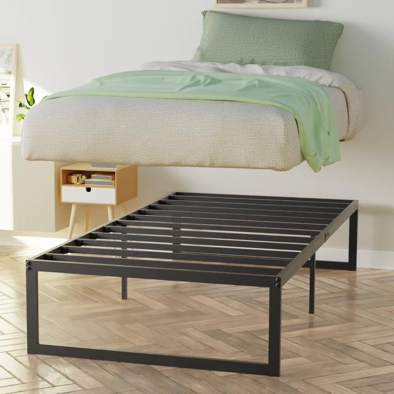 NapQueen Alpha 14" Height Metal Platform Bed Frame