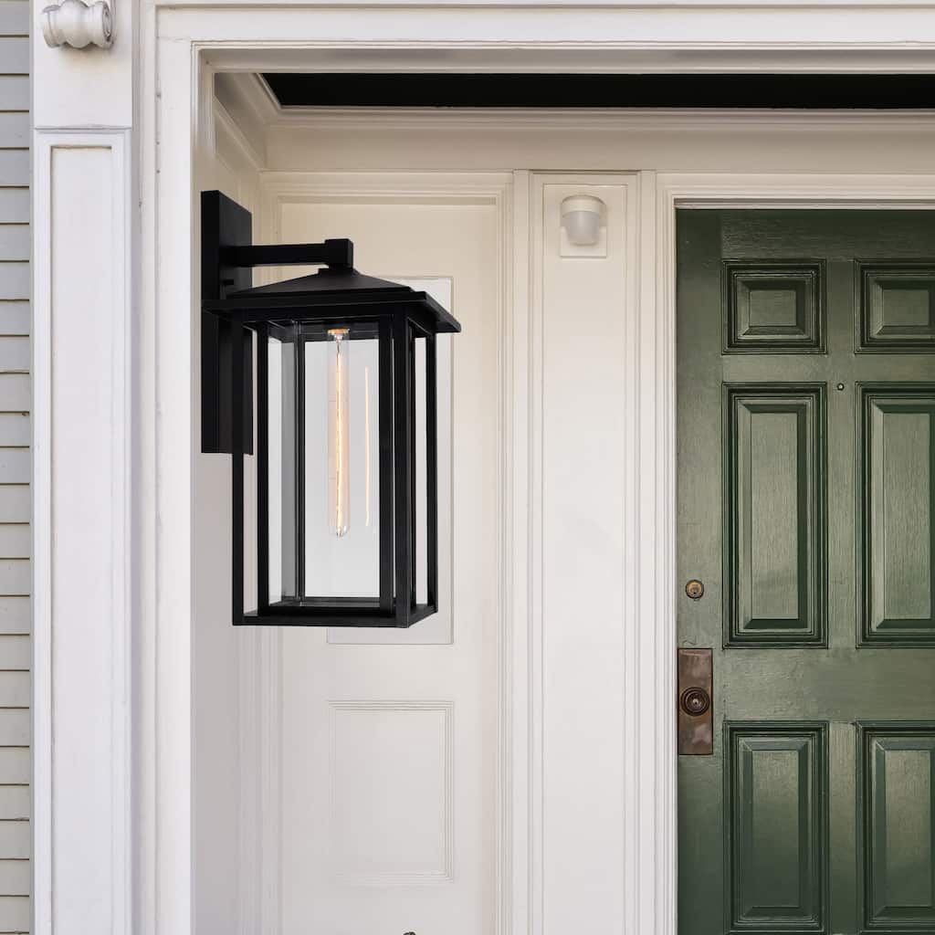 CWI Lighting Crawford 1 Light 11in Black Outdoor Wall Light