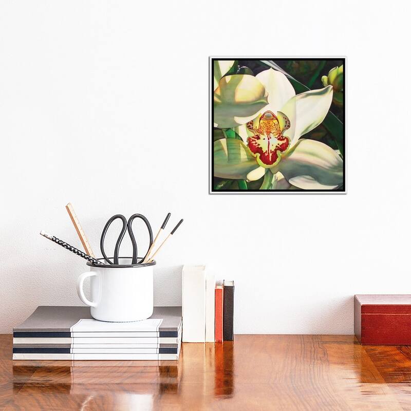 iCanvas "Pale Orchid III" by Lisa Lopuck Framed Canvas Print