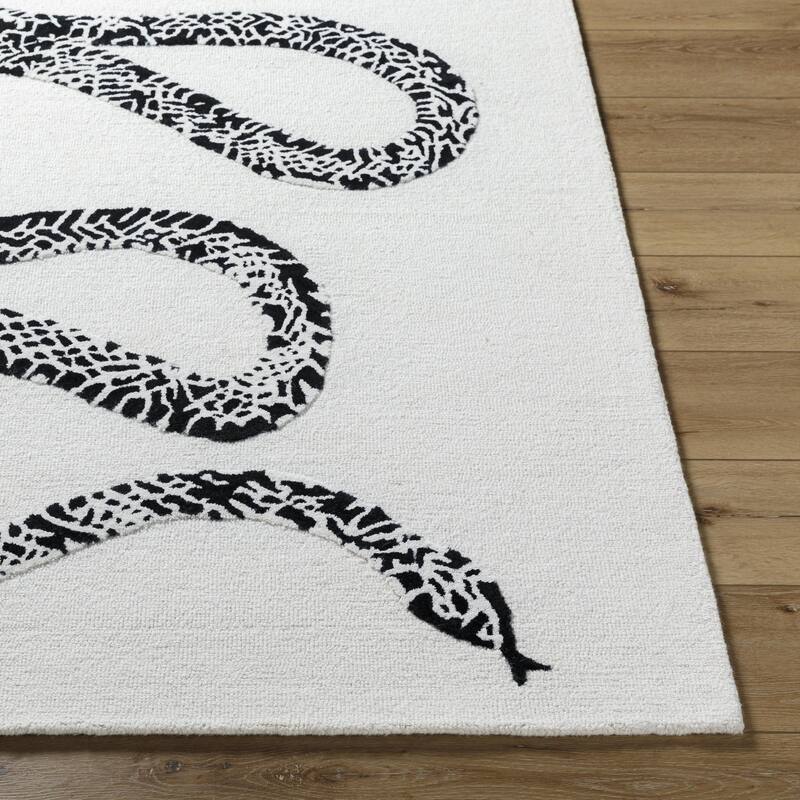 Rosemarie Casual Solid Color Wool Area Rug