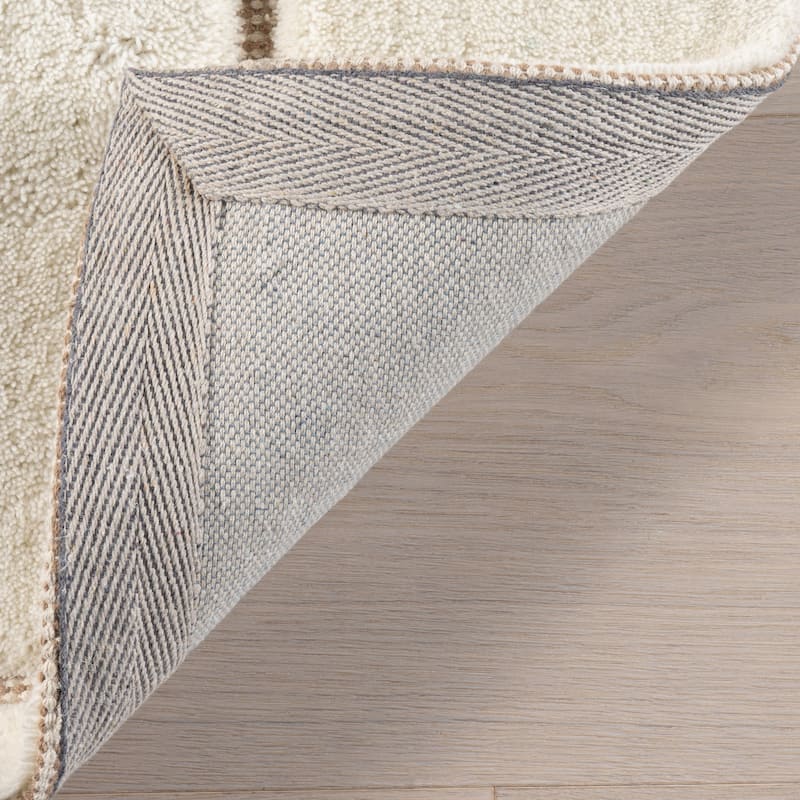 Frenshe Interiors Em Checked New Zealand Wool Area Rug