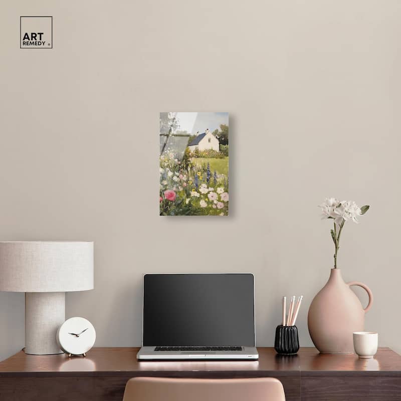 Floral Farmhouse II Acrylic by Art Remedy, Ready to Hang