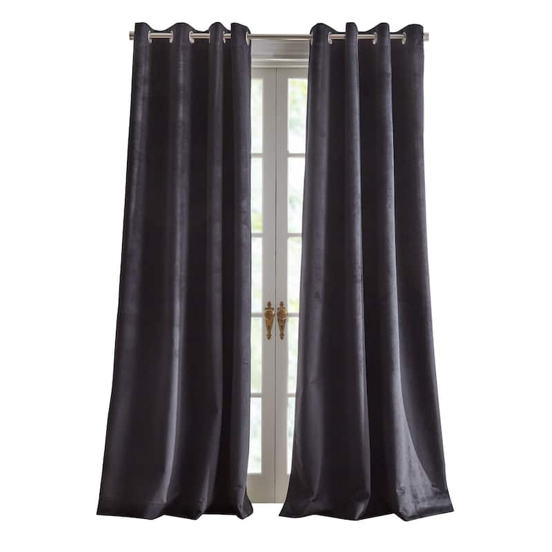 KARL LAGERFELD PARIS Velvet Curtain Panel Pair