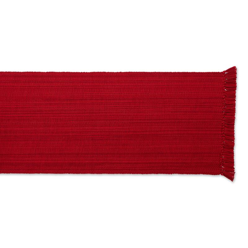DII Variegated Taupe Fringe Table Runner 13x72