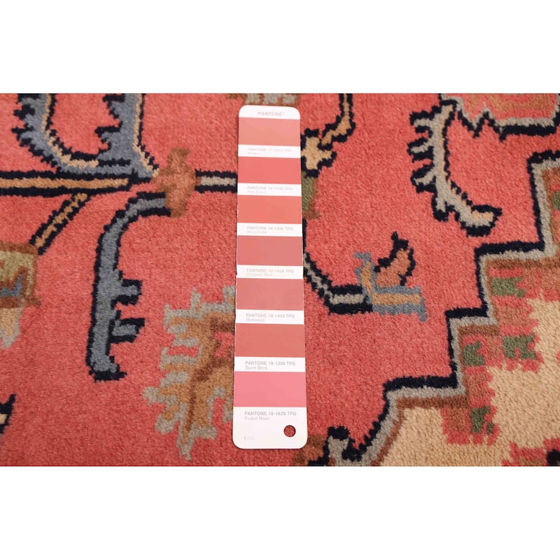 ECARPETGALLERY Hand-knotted Jules Serapi Dark Copper Wool Rug - 6'0 x 9'0