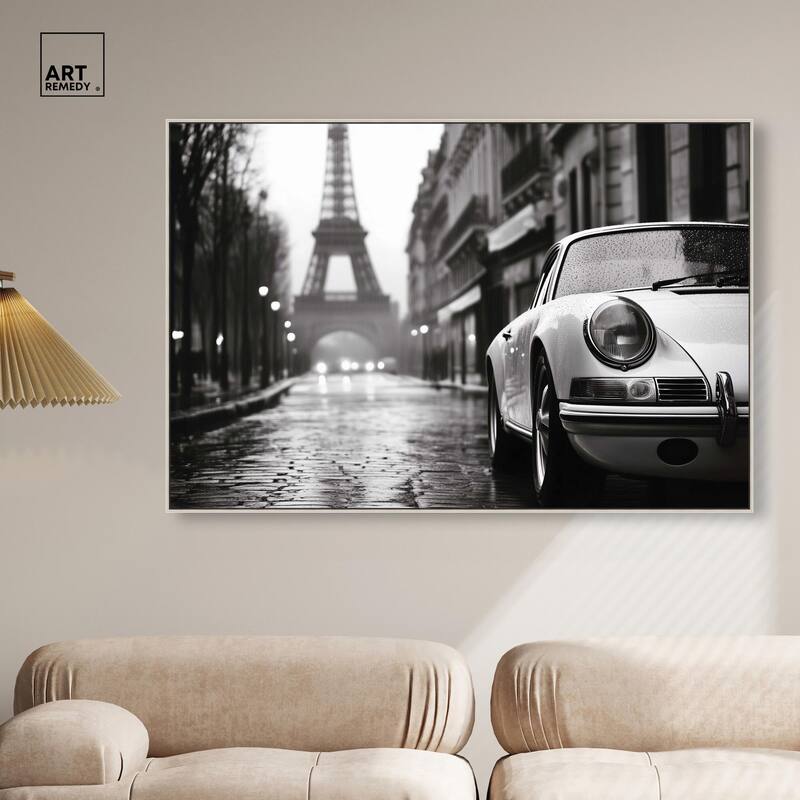 Rainy Day Paris Canvas by Art Remedy