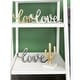 preview thumbnail 6 of 5, Multi Aluminum Glam Decorative Sign (Set of 3) - 3 ASST 14"W, 6"H