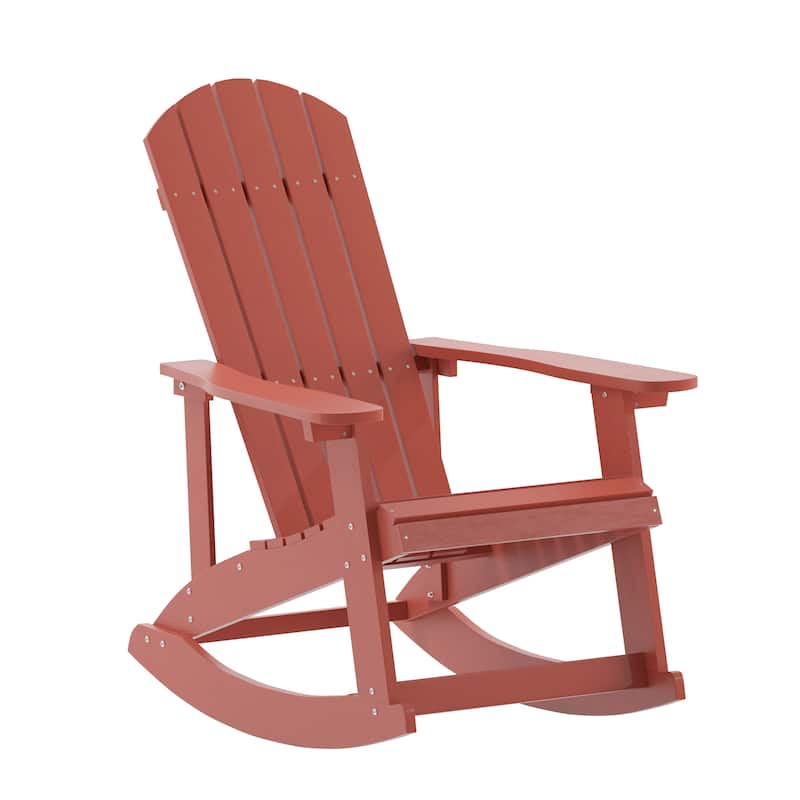 Flash Furniture FFOF44536 Euxenus 30" Wide Polystyrene Rocking Chair