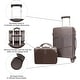 preview thumbnail 13 of 23, World Traveler 2-Piece Carry-on Vanity Trunk Luggage Set