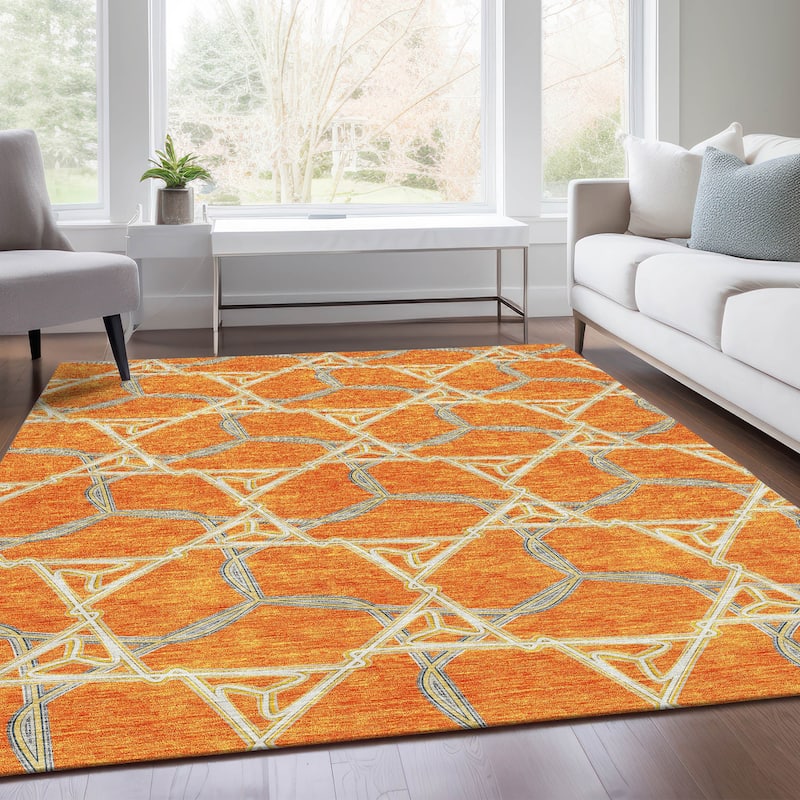 Premium Washable Super Soft Modern Tangle Mayfield Rug