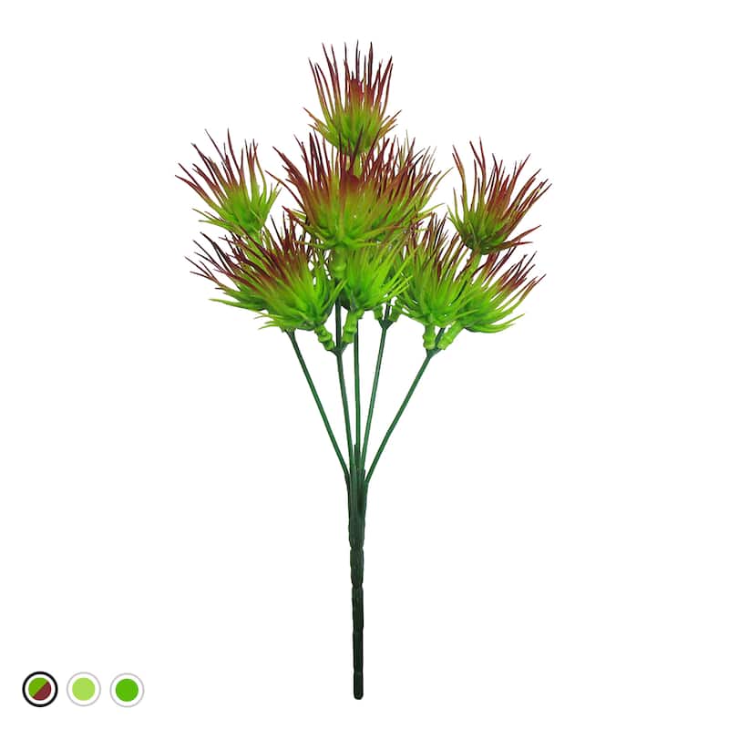 Set of 5 Artificial Tillandsia Succulent Stem Plant Greenery Pick Bush 11in