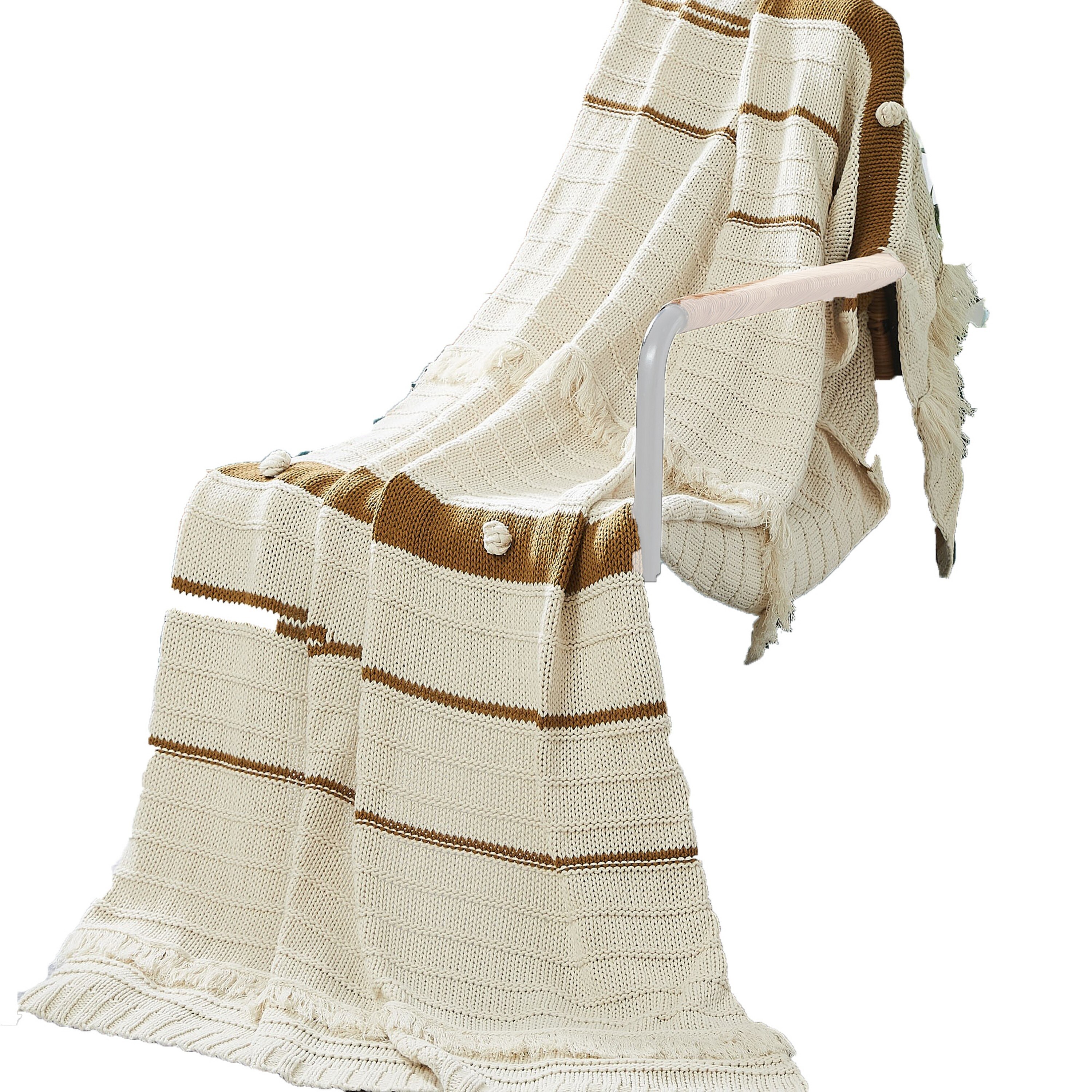 Ivory and gold throw blanket outlet