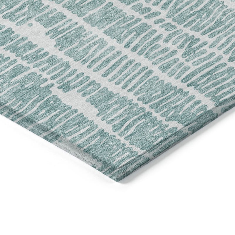HomeRoots Abstract Transitional Rectangle Outdoor Rug