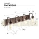preview thumbnail 5 of 16, Oil Rubbed Bronze Bathroom Vanity Light