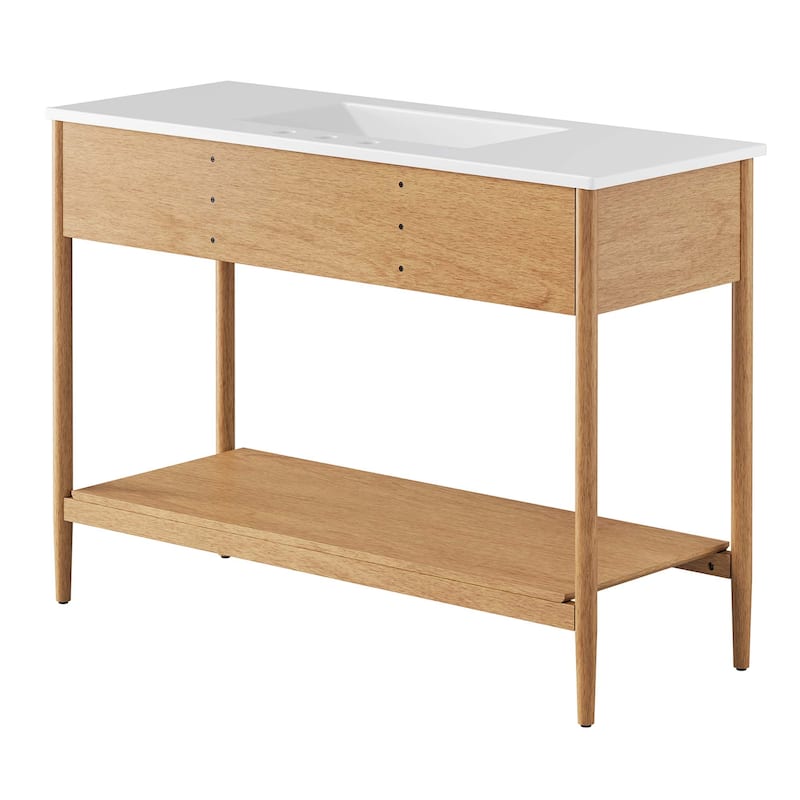 Zaire 18"/24"/30"/36"/48" Bathroom Vanity with White Sink Top