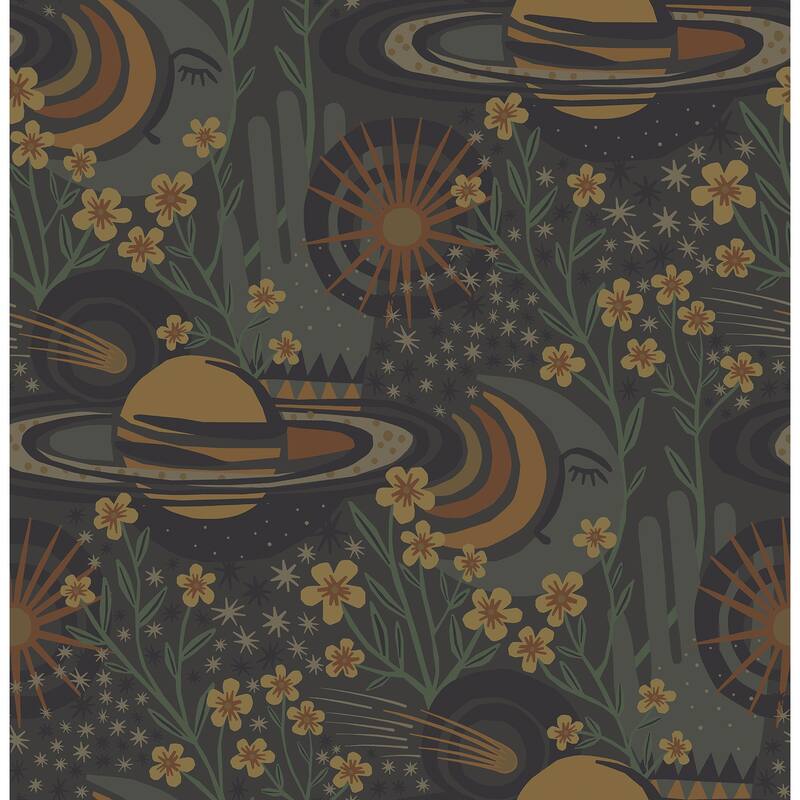 Pip & Lo Smoke Ethereal Cosmos Peel & Stick Wallpaper