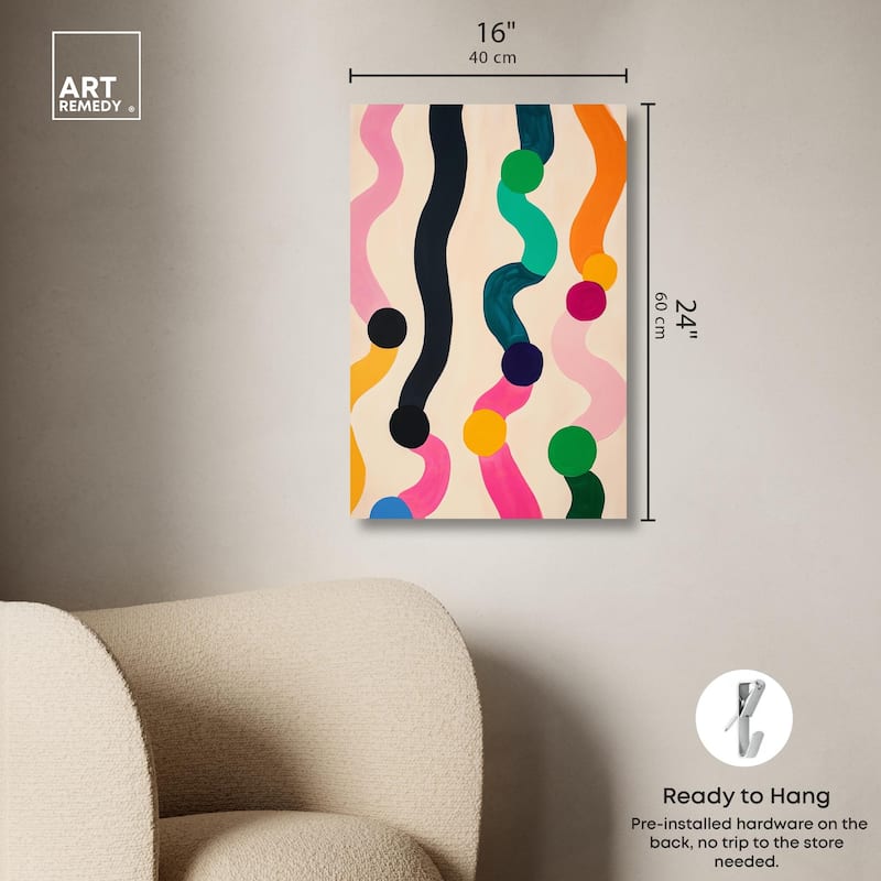 Pearl Colors II Canvas by Art Remedy, Gallery Wrapped