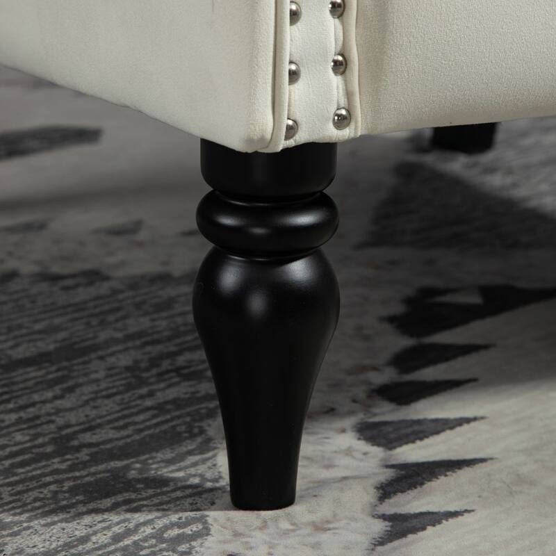 Modern Accent Chair with Sturdy Wood Legs