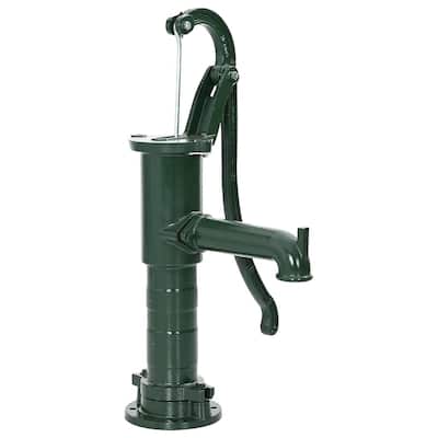 vidaXL Garden Hand Water Pump Cast Iron - 25.6" x 20.9" x 6.3"