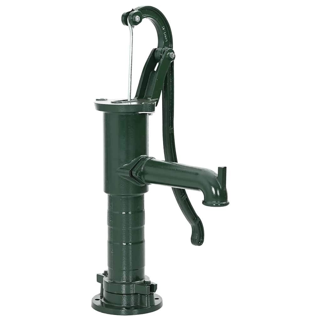 vidaXL Garden Hand Water Pump Cast Iron - 25.6" x 20.9" x 6.3"