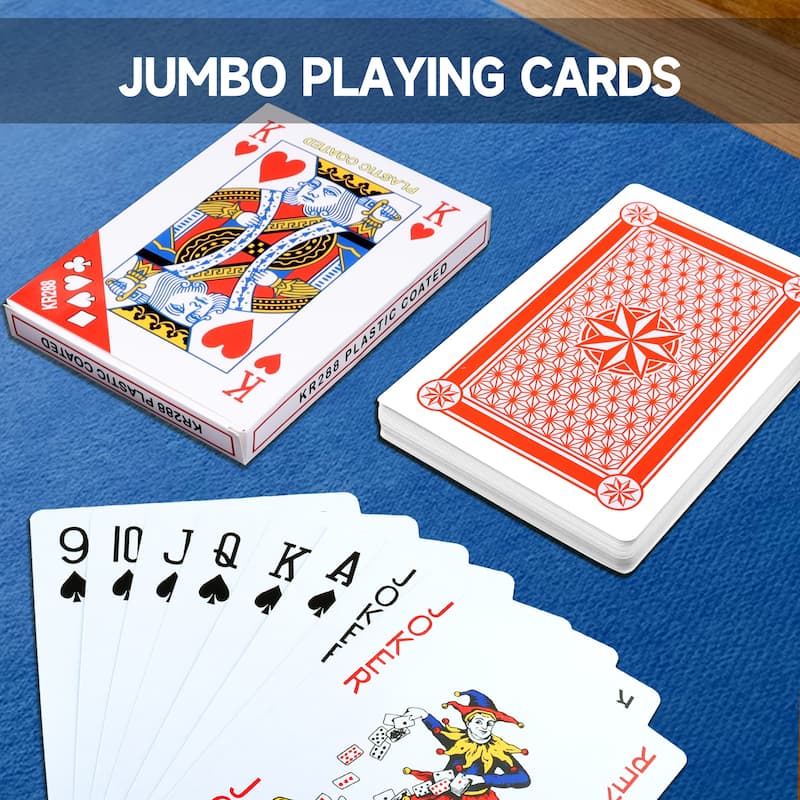 GSE Jumbo Playing Cards, Giant Playing Card Deck, Oversize Large Huge Playing Cards for All Ages