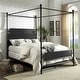 preview thumbnail 4 of 6, Furniture of America Zury Modern Industrial Metal Canopy Bed